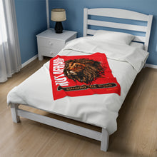 Load image into Gallery viewer, RED Not Be Afraid Velveteen Plush Blanket
