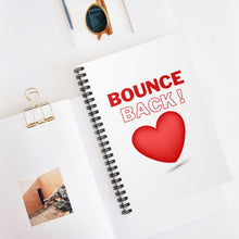 Load image into Gallery viewer, Bounce back to Love Spiral Notebook - Ruled Line
